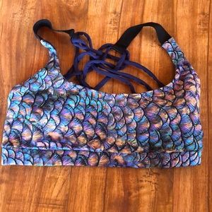 Liquido active mermaid sports bra